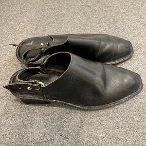 HILOS Aurora Strappy Mules in Black Women Size 9